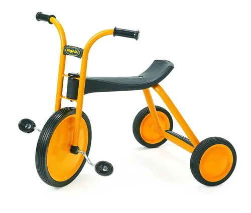 Vista 7 de Children's Factory MyRider Chariot Bike para hasta dos pasajeros, triciclo para niños a partir de 3 años, soporta hasta 140 libras, color amarillo