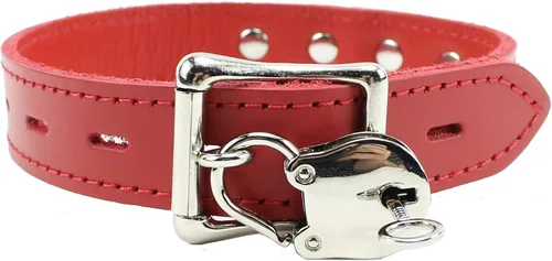 Vista 6 de Atlas I Collar Lambskin Latigo Leather Handmade O-Ring Leather Collar