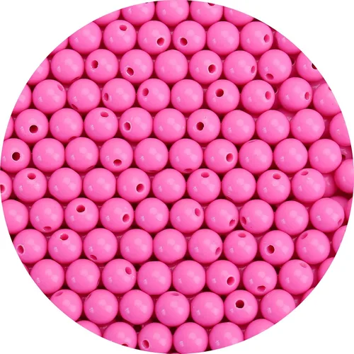 Vista 66 de BONNY BOXX 2000 piezas 4 mm cuentas redondas de acrílico de zafiro suave, bolas de plástico de chicle de burbujas, cuentas gruesas de bolas