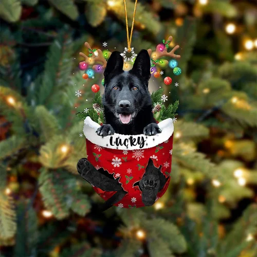 Vista 91 de Adorno de Navidad personalizado para perro Airedale Terrier en bolsillo de nieve, adorno para árbol de Navidad, idea de regalo para amantes