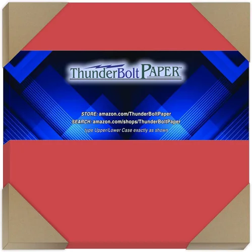 Vista 14 de 125 Bright Apple Color Rojo 65LB cover card Papel – 3" x 5" (3 x 5 inches) Tamaño photo card frame – 65 lb/libra Peso ligero Cardstock – Calidad