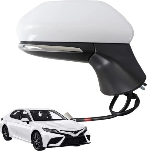 Vista 8 de Espejo lateral para Toyota Camry 2018 2019 2020 2021 2022 2023 2024 Power-6Pins, espejo izquierdo para puerta del lado del conductor, repuesto