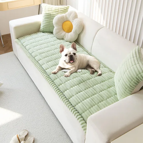 Vista 12 de OTOB Funda de sofá para perros, lavable, antideslizante, divertida funda para sofá para mascotas, protector de muebles suave y acogedor, apto