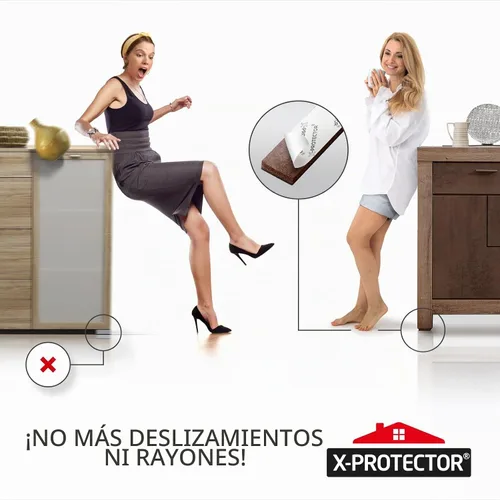 Vista 6 de X-Protector - Almohadillas antideslizantes para muebles, 8 piezas de goma de 1 x 4 pulgadas, tapones de patas de muebles para evitar deslizamientos