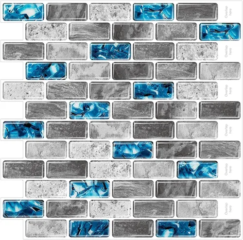 Vista 11 de Azulejos autoadhesivos para pared posterior (backsplash) de cocina, diseño grande premium 3D autoadhesivo para cocina, sala de estar, dormitorio