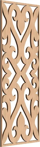 Vista 100 de Keene Paneles de pared decorativos de madera con calado, 9 3/8 pulgadas de ancho x 24 3/8 pulgadas de alto x 1/4 de alto, abedul Birch