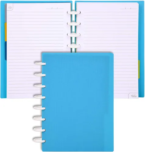 Vista 48 de Talia - Cuadernos de notas con tapas, planificador, personalizables, (Rosa de los 90, Junior (5.5 pulgadas x 8.5 pulgadas))