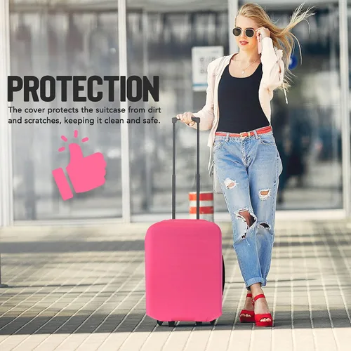Vista 7 de Funda de equipaje de viaje I Protector de maleta aprobado por la TSA I Fundas de equipaje para maleta I Funda de maleta Bolsa I Protector