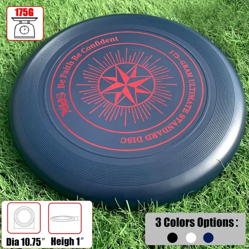 Vista 3 de Ultimate Disc de 6.17 oz para playa, patio trasero, parque, camping y más para todas las edades, multicolor