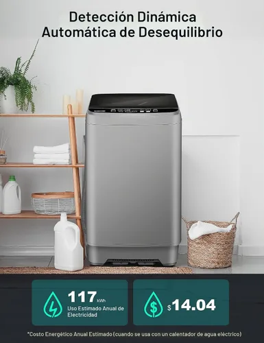 Vista 3 de Lavadora portátil - Lavadora completamente automática con bomba de drenaje