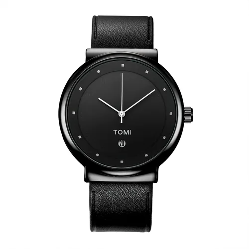 Vista 5 de TOMI Reloj de pulsera de cuarzo para hombre de moda para negocios, regalos para hombres, estudiantes, mujeres, él, marido, novio