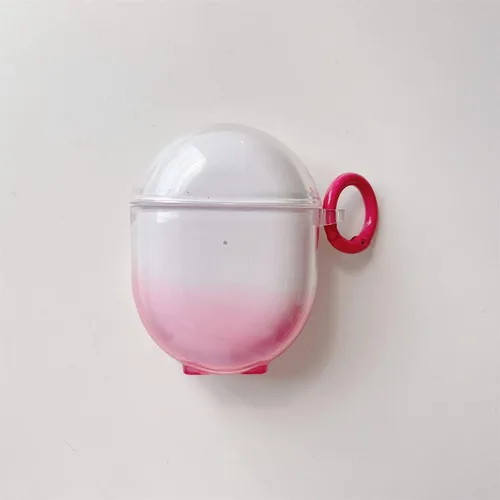 Vista 8 de Cubierta protectora transparente transparente de TPU suave de color degradado compatible con auriculares Xiaomi Redmi Buds 4, funda protectora