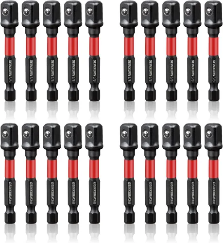 Vista 10 de Geinxurn Juego de adaptadores de enchufe de impacto de 8 piezas, accionamiento cuadrado de 3/8 pulgadas, juego de broca de extensión de 2.5 pulgadas