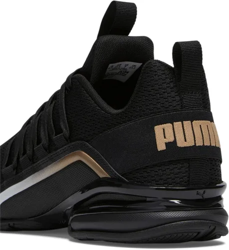 Vista 3 de PUMA Tenis Axelion para mujer, oro negro, 7.5, Puma Negro-puma Oro