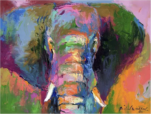 Vista 2 de Trademark Fine Art Elephant 2 - Obra de arte de Richard Wallich, 14 x 19 pulgadas
