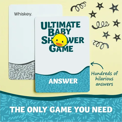 Vista 4 de El divertido juego de baby shower para invitados mayores: tarjetas de respuesta y mensajes de texto en blanco, amigables con colegas, humor PG-13