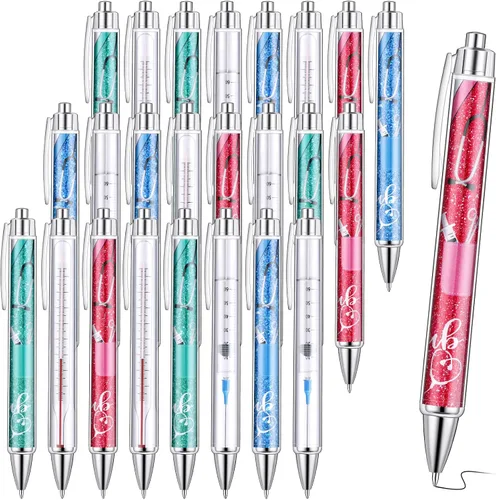Vista 8 de Jetec Juego de 10 Bolígrafos de Enfermera a Granel Regalo de Navidad CNA Tinta de Apreciación Bolígrafos Divertidos Conjunto Médico Mensaje
