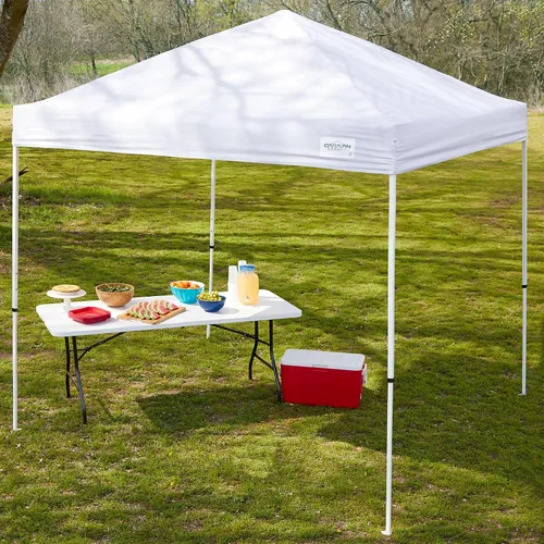 Vista 6 de Caravan Canopy M Series Pro 2 - Tienda de campaña desplegable con patas rectas, 10 x 10 pies, color blanco