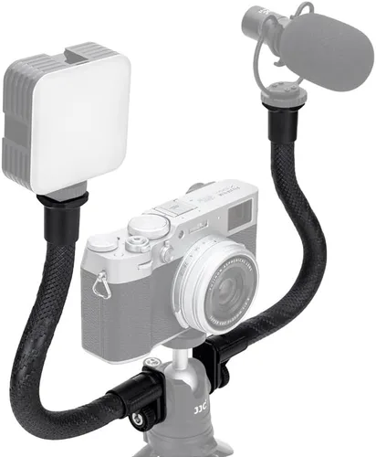 Vista 2 de JJC Paquete de 2 brazos de extensión flexibles, brazo mágico ajustable, extensión para soporte de micrófono para cámara, teléfono inteligente