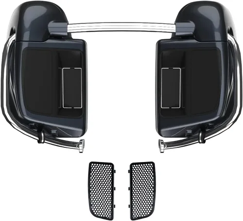 Vista 93 de Kits de calentadores de piernas con ventilación y combinación de color con guantera para Harley Davidson Touring Street Road King Glide FLTR 2014