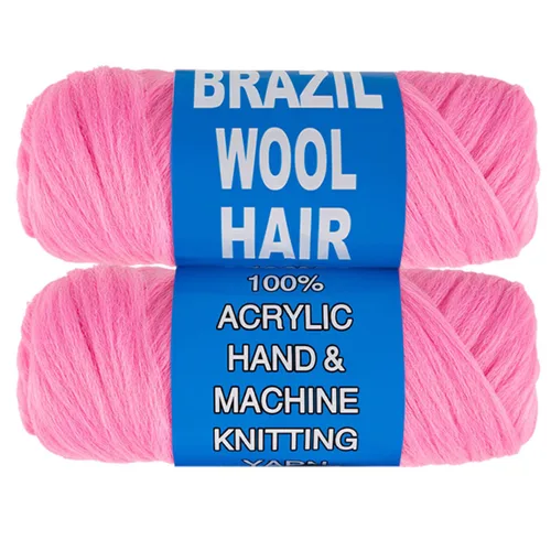 Vista 22 de COOKOO 2 rollos de hilo de lana brasileña color negro natural para cabello trenzado de ganchillo, trenzas, torsión, urdimbres, torsión senegalesa