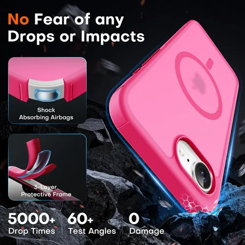 Vista 166 de TOCOL Funda para iPhone 11, compatible con Magsafe, protección completa de cámara, imanes integrados, protección contra caídas, funda translúcida
