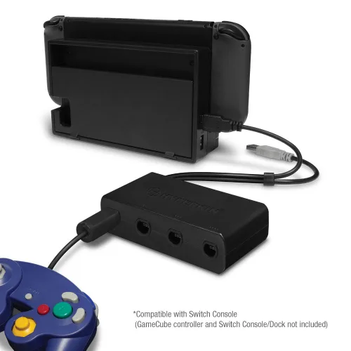 Vista 4 de Hyperkin 4-Port Controller Adapter for GameCube Compatible with Nintendo Switch Wii U PC