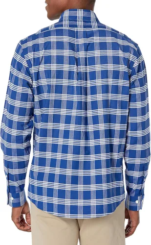 Vista 2 de Brooks Brothers Men's Non-Iron Stretch Oxford Sport Shirt Long Sleeve Check