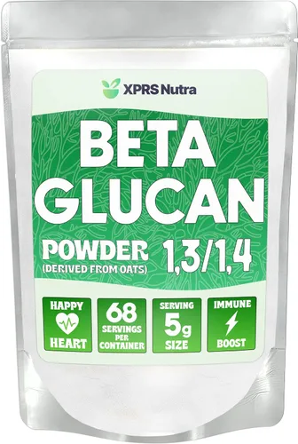Vista 8 de XPRS Nutra Polvo de beta glucano – Suplementos de beta glucano de avena pura sin sabor – Sin OMG, apto para veganos 1 3 beta glucano – Beta glucano
