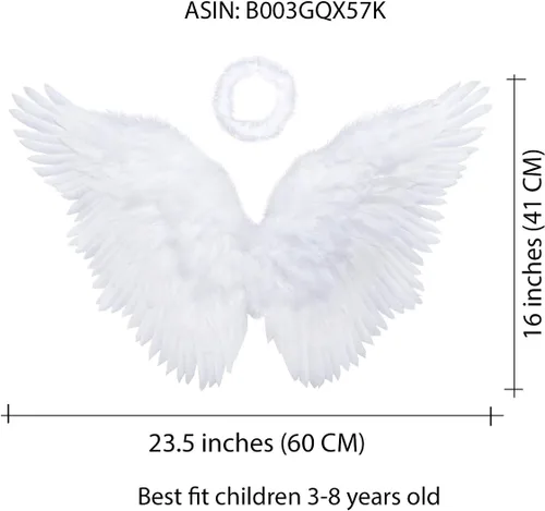 Vista 4 de (TM) Alas de ángel para niño