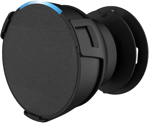 Vista 6 de Estante de pared para altavoces Echo Pop, soporte para Echo Pop con gestión de cables integrada que ahorra espacio para accesorios de altavoces Echo