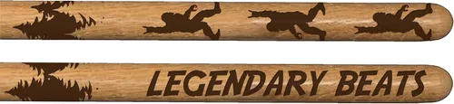 Vista 8 de Vital Signs - Baquetas 5A grabadas personalizadas con punta de madera de hickory para batería con nombre o texto, 1 par de baquetas de madera