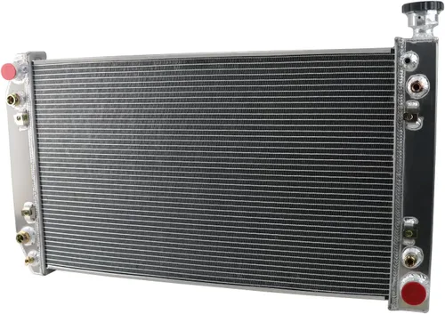Vista 5 de Radiador de Aluminio para 1988-1999 Chevy GMC C/K/V/R 1500 2500 3500 Suburban Blazer 5.0L 5.7L V8 4.3L V6 3 Filas Núcleo Radiadores de Flujo Cruzado