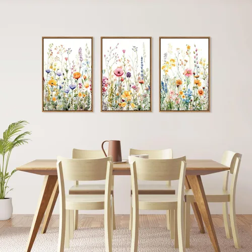 Vista 130 de FWIEXA Juego de Arte de Lienzo Bohemio Enmarcado para Pared, Cuadros Botánicos Verde Salvia Decoración de Pared, Impresiones de Arte de Plantas