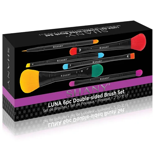 Vista 2 de SHANY Juego de brochas de maquillaje 8 piezas esenciales para maquillaje profesional, sin estuche