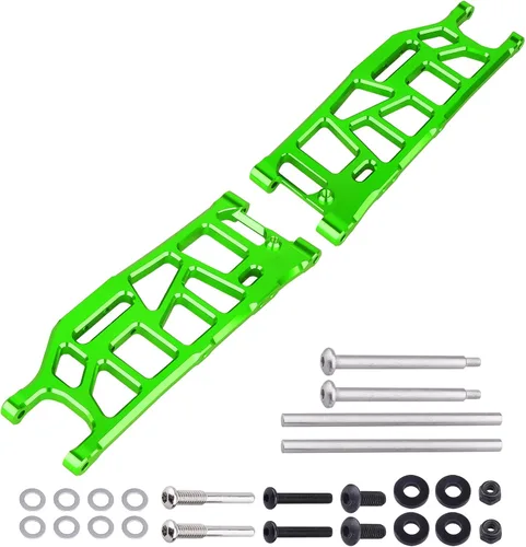 Vista 9 de Brazos de suspensión inferiores traseros de aluminio para Arrma 1/8 Kraton/Outcast/Notorious/Talion 6S BLX, piezas de actualización, reemplaza Negro