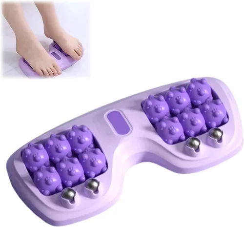 Vista 9 de Rodillo portátil de masaje de doble pie, alivio de la fascitis plantar, terapia de acupresión de doble pie para aliviar el estrés y mejorar la Verde