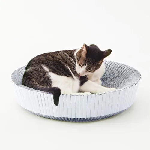 Vista 8 de Nest - Cama rascador para gatos (negro medianoche, sin montar)