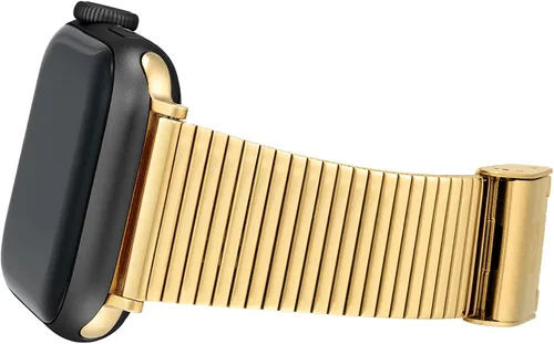 Vista 19 de Anne Klein Correa de acero inoxidable para Apple Watch, segura, ajustable, correa de repuesto para Apple Watch, se adapta a la mayoría de muñecas
