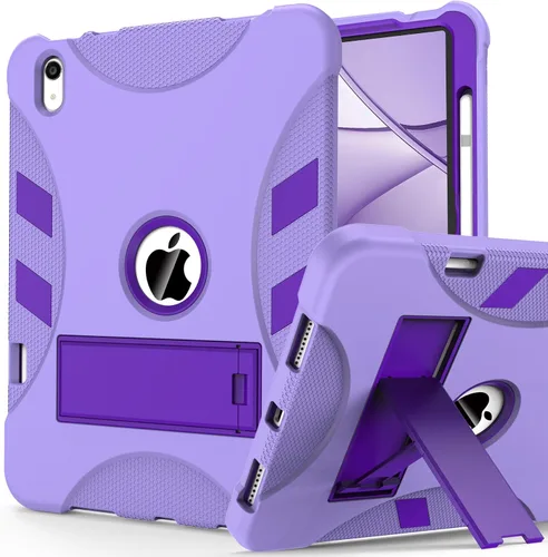 Vista 41 de Funda para iPad de 7ª/8ª generación, funda para iPad 10.2, híbrida, resistente, a prueba de golpes, funda de protección contra caídas construida