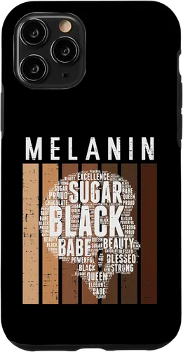 Vista 10 de Funda de regalo para iPhone 14 Melanina Sugar Black Queen Afro African Pride BHM