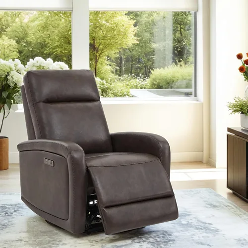 Vista 7 de Watson & Whitely Silla Reclinable, Sillón Sofá Reclinable de Pared Cero con Reposacabezas Eléctrico Cargador Tipo-C, Sillones Reclinables Pequeños