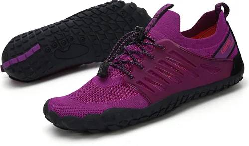 Vista 2 de UBFEN Zapatos acuáticos para hombre y mujer, zapatos acuáticos descalzos, senderismo, natación, barco, pesca, buceo, surf, deportes de playa