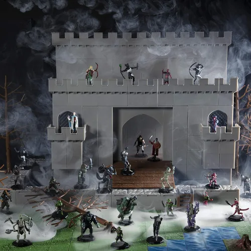 Vista 2 de Fantasy Goblin Mini Figuras 8 diseños únicos sin pintar de 1 pulgada de tamaño hexagonal, compatible con DND Dungeons Dragons, Pathfinder
