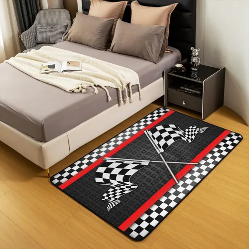 Vista 5 de Alfombra de Juego de Autos de Carreras para Niños, Alfombras de Juego para Niños, Alfombra de Sala de Juegos para Niños con Respaldo de Goma