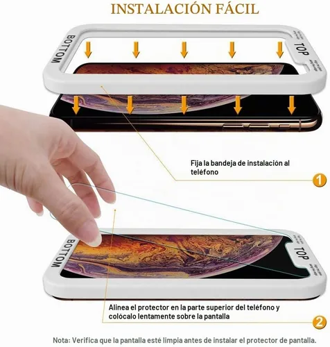 Vista 2 de Supershieldz Protector de pantalla de vidrio templado diseñado para iPhone 11 Pro, iPhone Xs y X (5.8 pulgadas), bandeja de fácil instalación