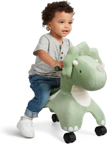 Vista 16 de Radio Flyer Juguete de Montar de Peluche para Niños Pequeños – Juguete de Montar Rodante Suave y Acolchado para Niños de 1–3 Años, Juguete de Empuje