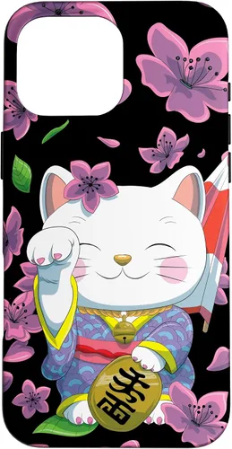 Vista 19 de Funda para iPhone 13 Pro Max Japanese Maneki Neko Lucky Cat