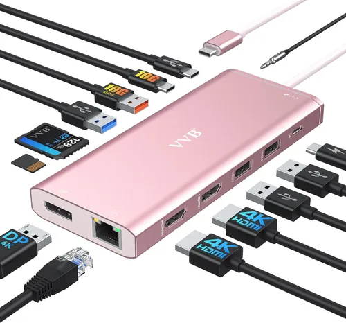 Vista 13 de Adaptador USB C a HDMI,Adaptador USB-C Hub Multipuerto Digital AV