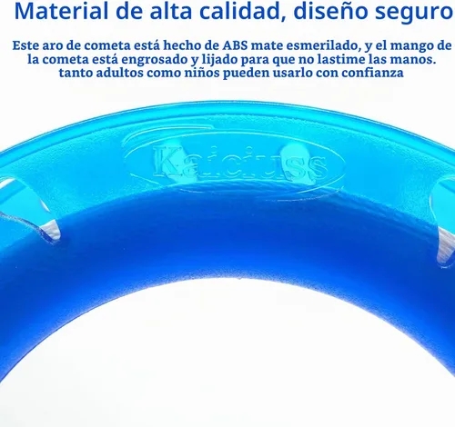 Vista 3 de Juego de cometas de aro para niños: carrete, mango y línea de 300 pies para cada bobinador de carrete de cometa